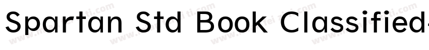 Spartan Std Book Classified字体转换